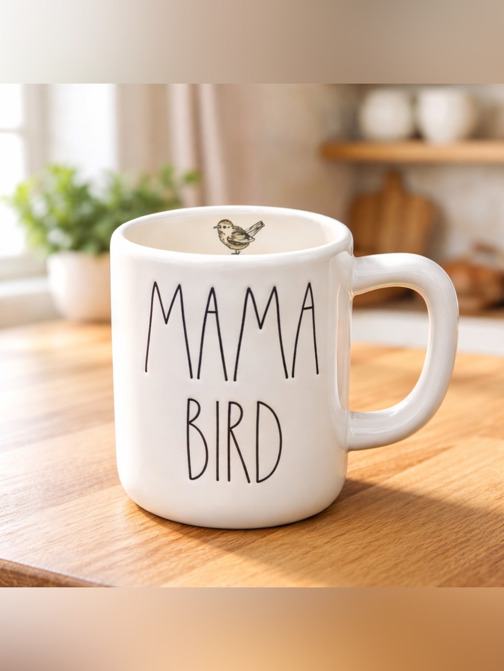Rae Dunn Mama Bird Mug by Magenta 16oz Garden Nature Ornithology Farmhouse